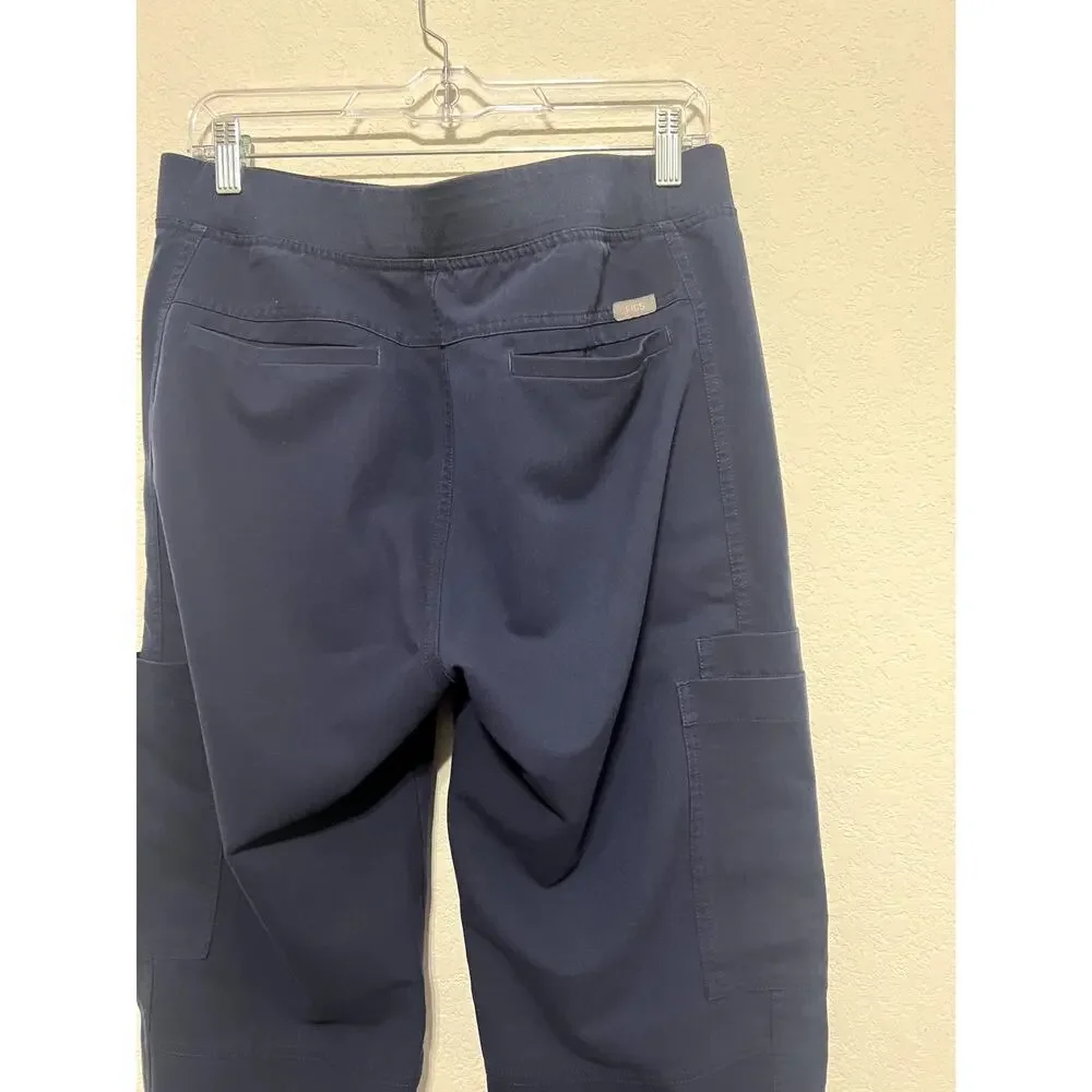 FIGS Axim Cargo Scrub Pants Men's size Medium in Navy
